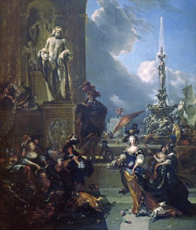 Un concerto in una piazza pubblica da Nicolaes Pietersz. Berchem